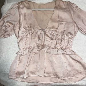 Lush baby pink blouse! perfect condition! super cute!